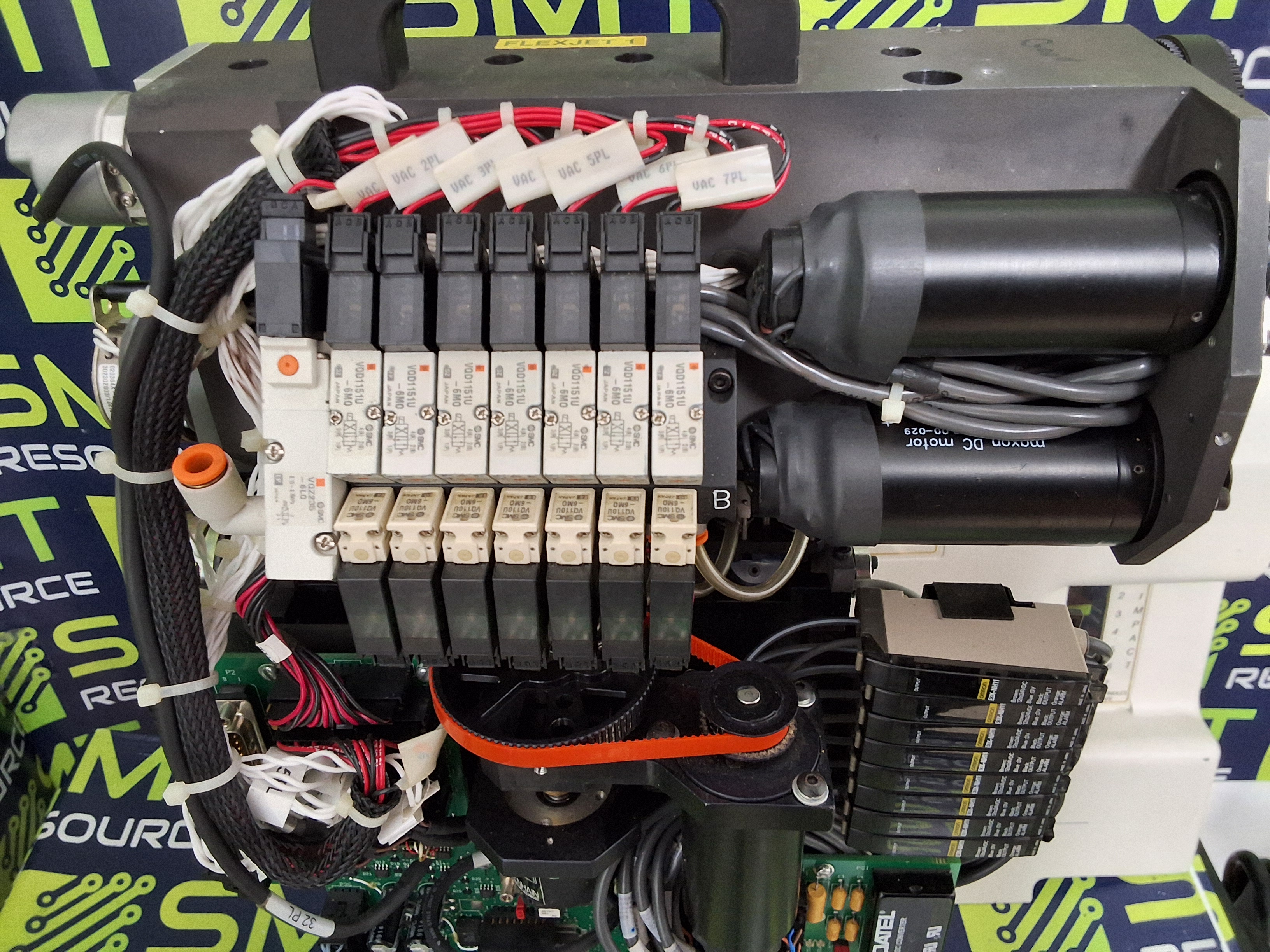 Used UNIVERSAL INSTRUMENTS 47443405 GSM FLEX JET HEAD ASSEMBLY