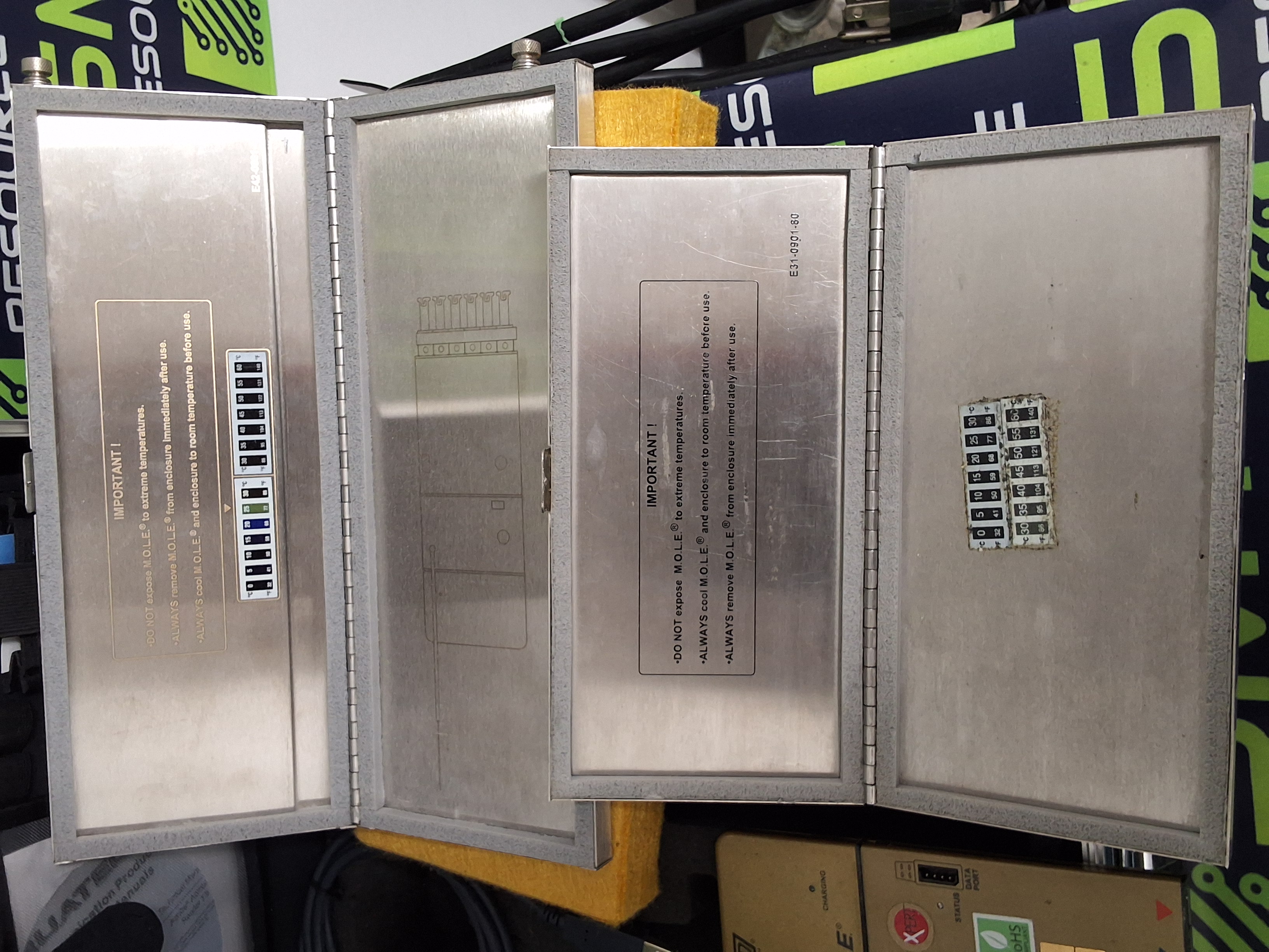 Used ECD SUPER M.O.L.E. GOLD THERMAL RADIO FREQUENCY PROFILER KIT E45-7647-45