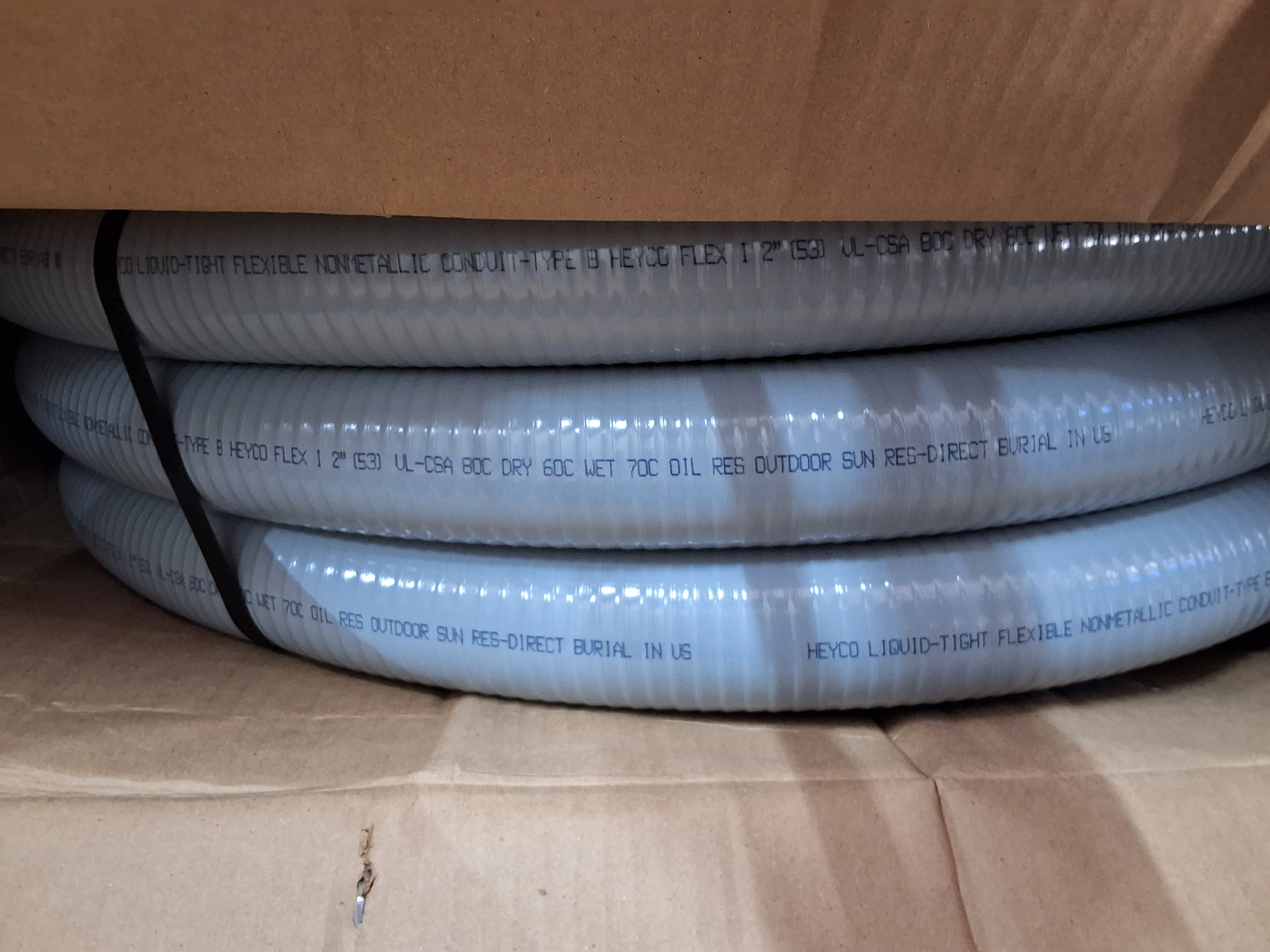 HEYC0-FLEX I 8436 HF 2" TYPE B 50' COIL GRAY CONDUIT