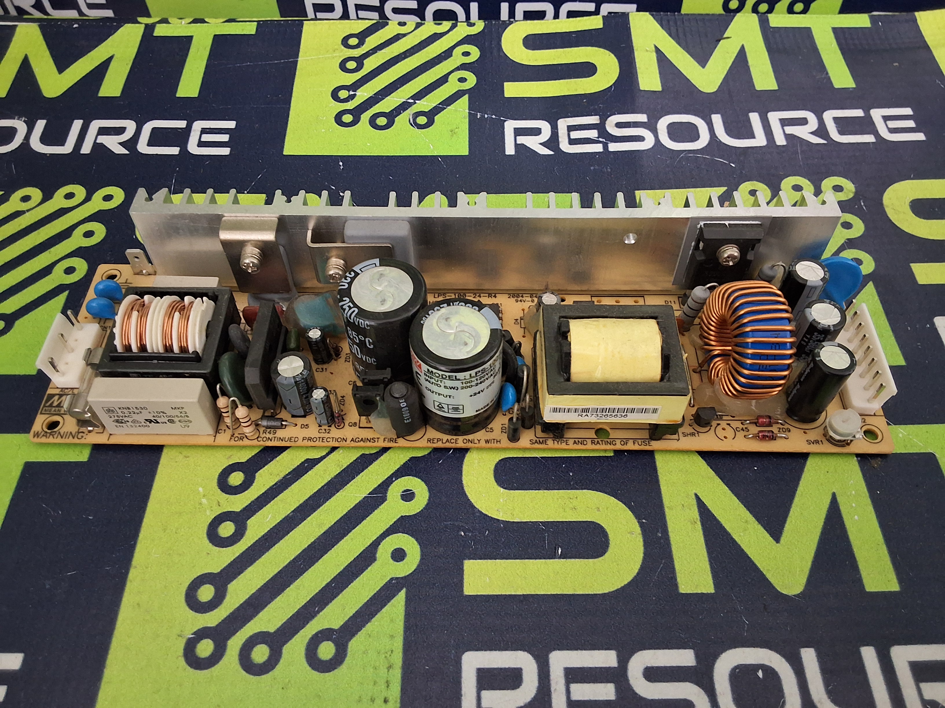 Used MEAN WELL LPS-100-24 SWITCHING POWER SUPPLY 100-240VAC 2.3A 50/60Hz