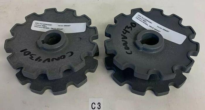 Flex-Link 3904457 Wheel,Drive (Lot Of 2) Fast Shipping!