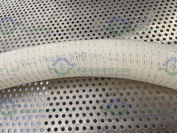 Used Sani-Tech  STHT-WR-1500 84" Silicone Hose w/ 1 1/2" Sanitary Fitting