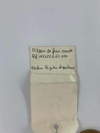 Bizerba Spare Parts Disque Part No. 65480160800