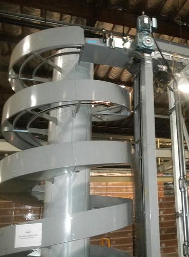 Used Conveyor, Spiral, 5 Turns, 16" Wide, Ryson, Case Conveyor #C739422