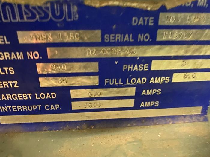 Used 1994 Nissui FNSK-15C Plastics Granulator