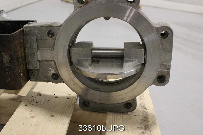 Used Flowserve 8-BX2-L1111A1V9N2 8" Pneumatic Air Operated Butterfly Valve #33610