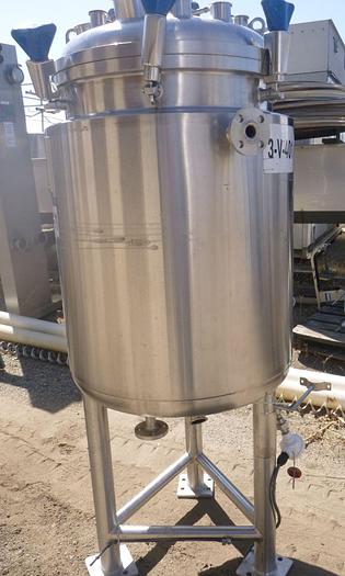 Used Reactor, 40 Gallon, 316L S/st, Jkt, 50 PSI, Precision, #S744229