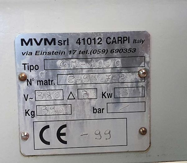 Used 1999 MVW Italy GM 1000 Knifegrinder for straight knives