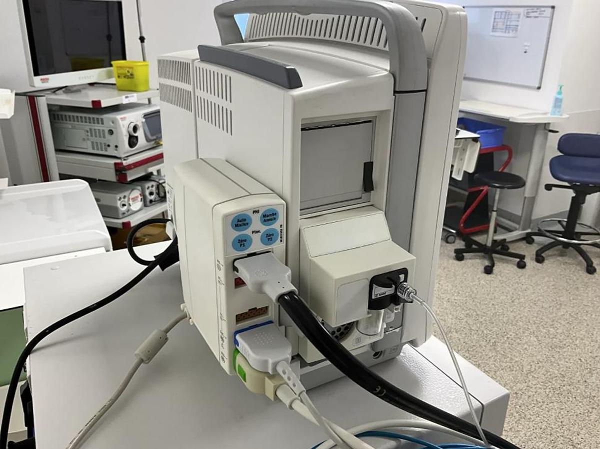 D'occasion STATION COMPLETE RESPIRATEUR D’ANESTHÉSIE MOBILE DATEX-OHMEDA AESTIVA/5 7900