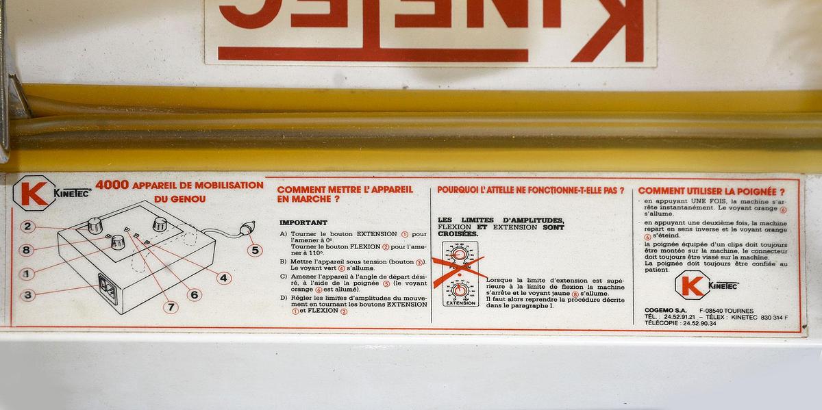 D'occasion MACHINES À MOUVEMENT PASSIF CONTINU KINETEC 4000