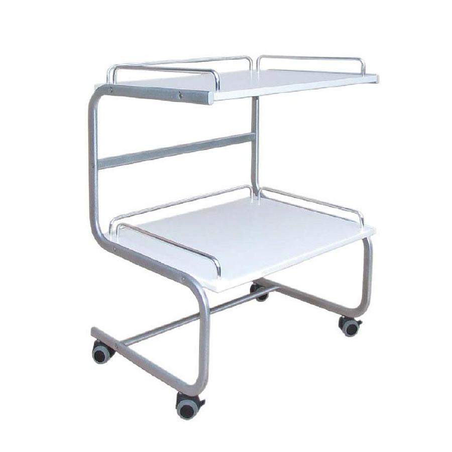 Neuf CHARIOT À 2 ÉTAGÈRES SUR ROULETTES CALDARA