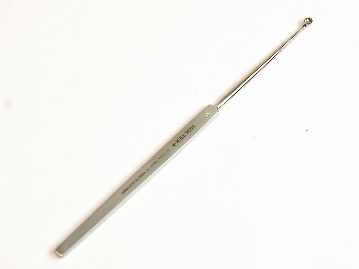 Neuf CURETTE FINE POUR DERMATOLOGIE PLEINE, 16 CM X 4 MM