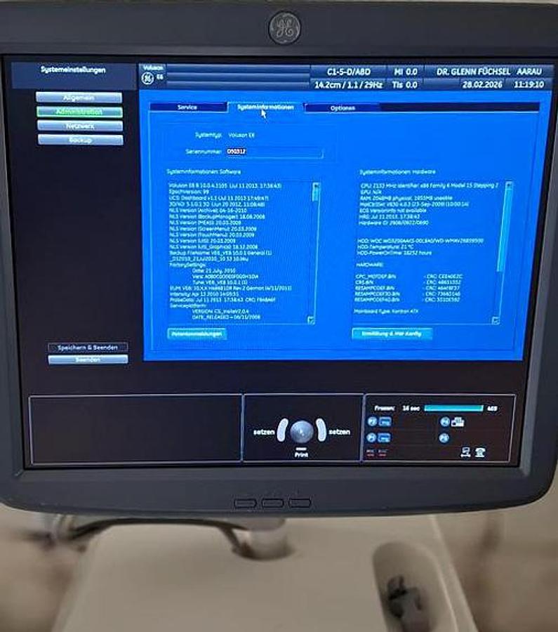 D'occasion ECHOGRAPHE  GENERAL ELECTRIC VOLUSON E6