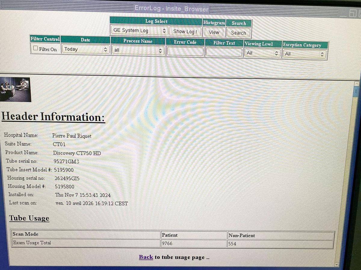 D'occasion SCANNER GE DISCOVERY CT750 HD64