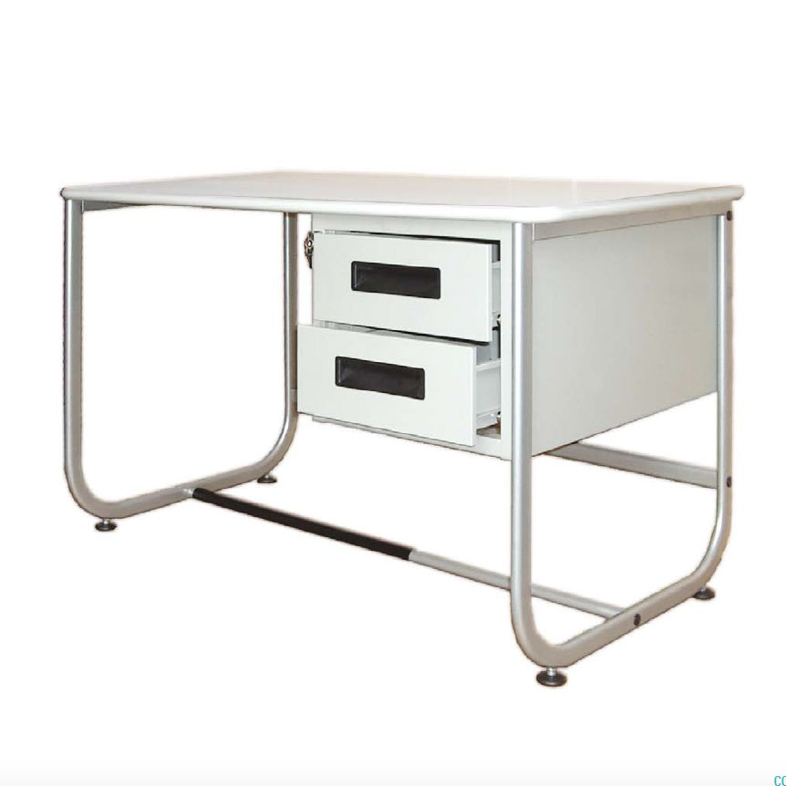 Neuf BUREAU 2 TIROIRS CALDARA