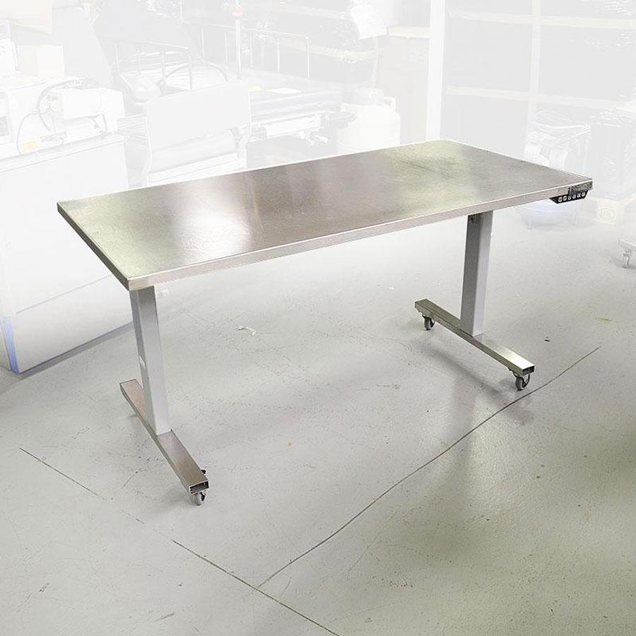 D'occasion TABLE ELECTRIQUE LINAK - 75 X 150 CM - PLATEAU A HAUTEUR RÉGLABLE