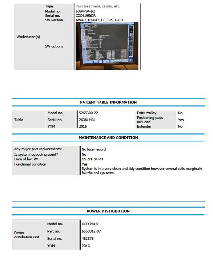 D'occasion SYSTÈME D’IRM GE MR450w GEMs 1.5T