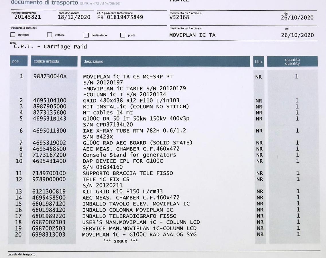 D'occasion SALLE DE RADIOLOGIE NUMERIQUE OS POUMON (DIGITAL BUCKY ROOM) VILLA MOVIPLAN