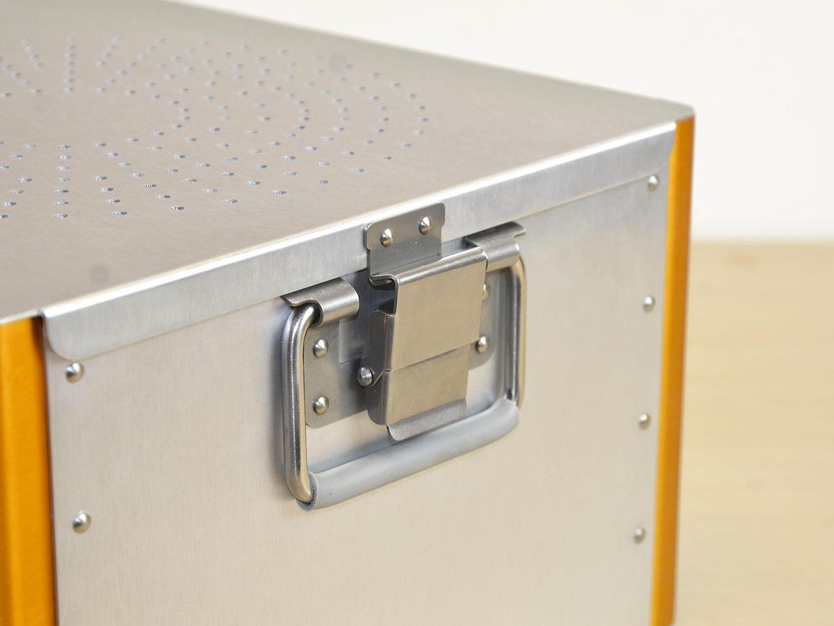 Neuf  BOÎTE MINICONTAINER DE STÉRILISATION EN INOX 59 X 29 X 19 CM 