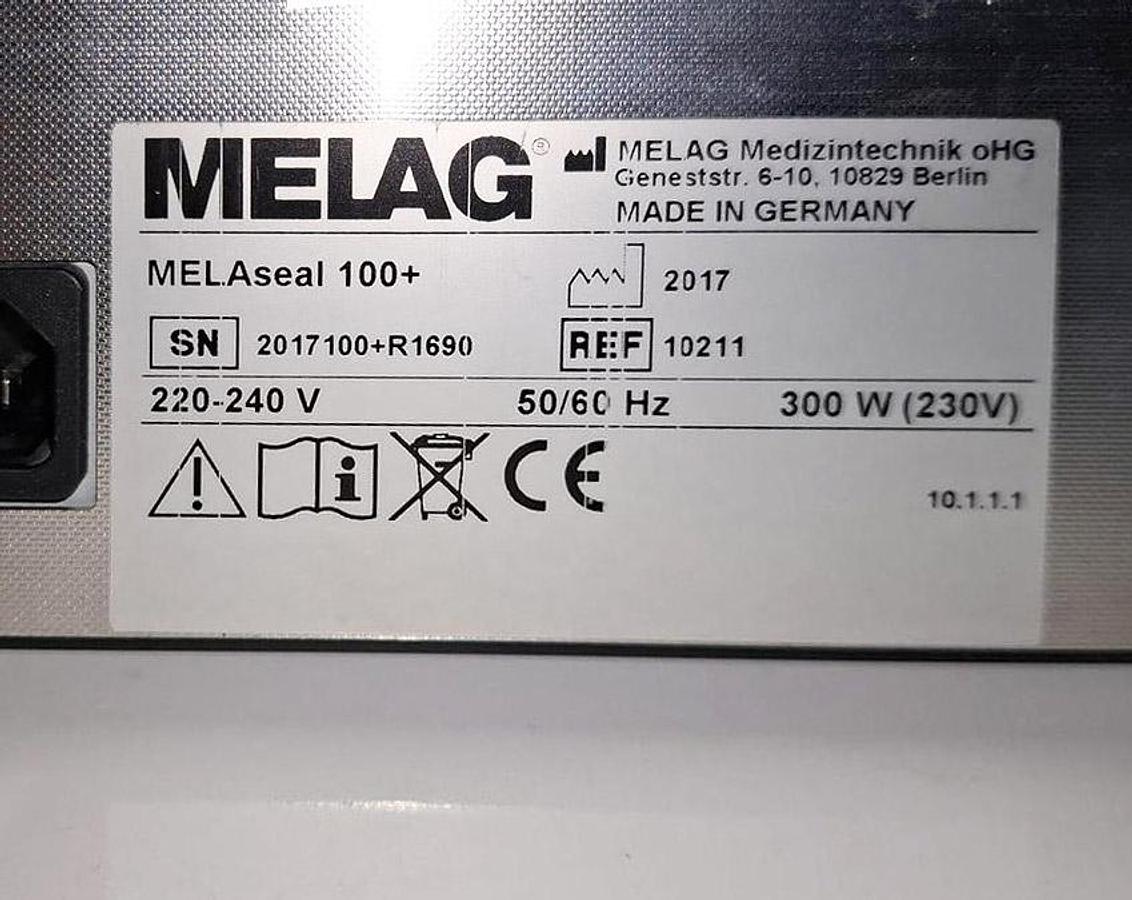 D'occasion THERMO SOUDEUSE SCELLEUSE PAR PRESSION COMPACTE MELAG MELASEAL 100+ SEALER DEVICE - SIEGELGERÄT