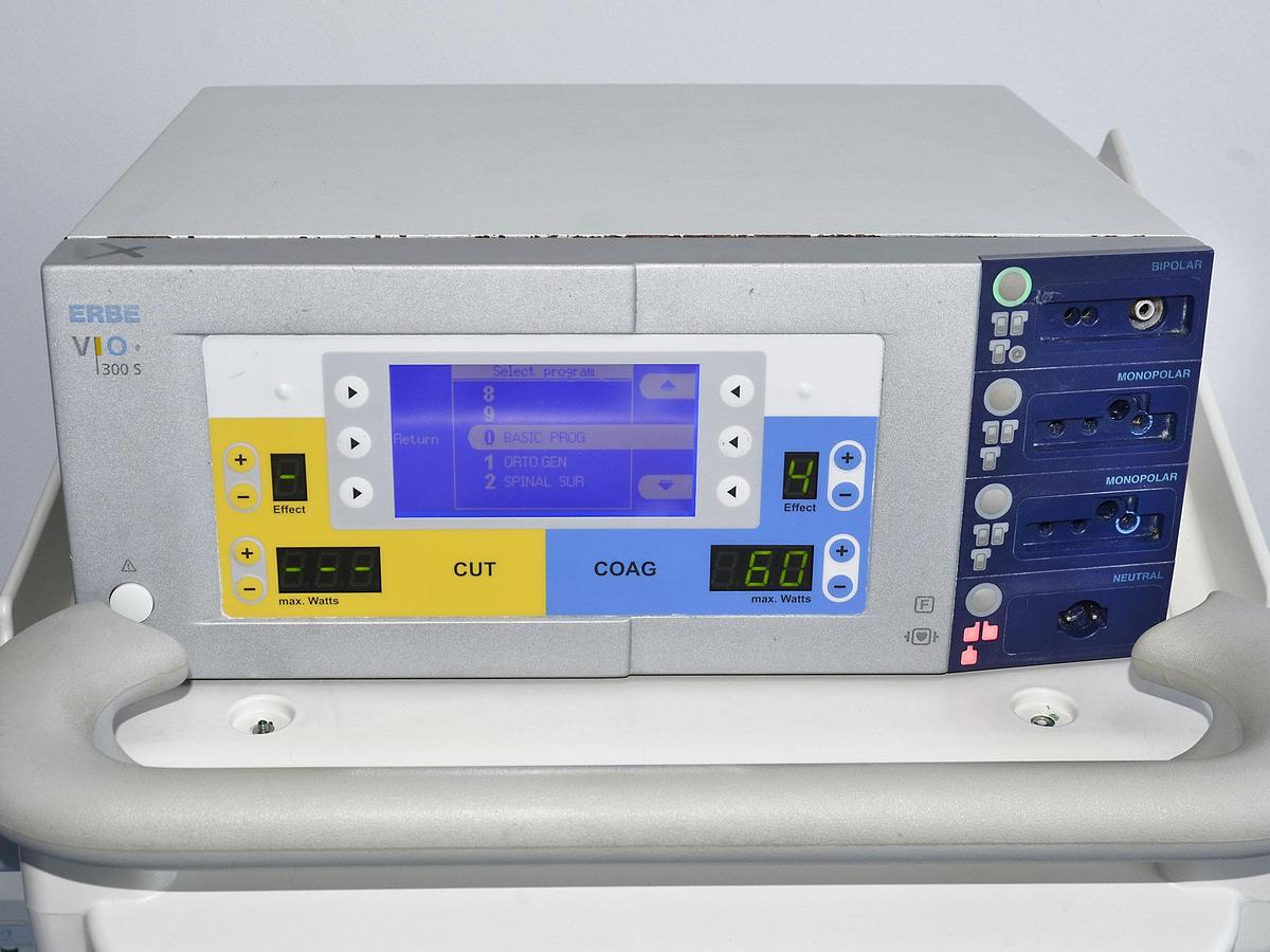 D'occasion BISTOURI ERBE VIO 300S À RADIOFRÉQUENCES SUR CHARIOT