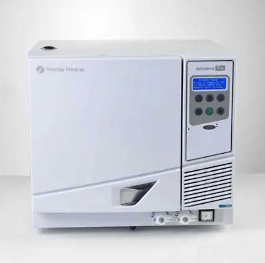 D'occasion AUTOCLAVE PRESTIGE MEDICAL MODELE ADVANCE PRO, CLASSE B, 22 litres, avec enregistreur de données. Matériel neuf