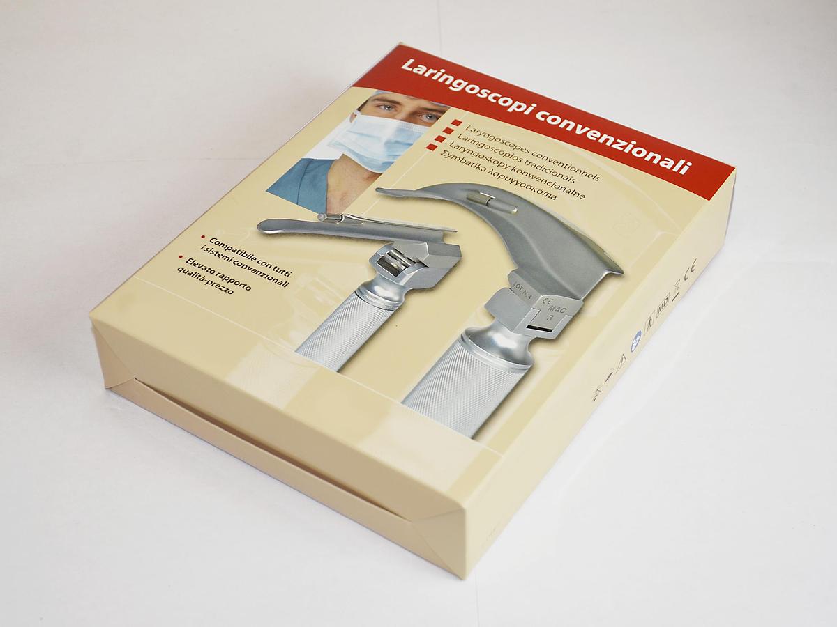 Neuf SET POUR LARYNGOSCOPE STANDARD 4 LAMES MC INTOCH 1-2-3-4