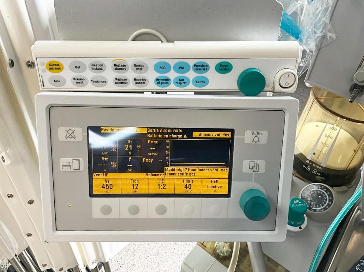 D'occasion STATION COMPLETE RESPIRATEUR D’ANESTHÉSIE MOBILE DATEX-OHMEDA AESTIVA/5 7900