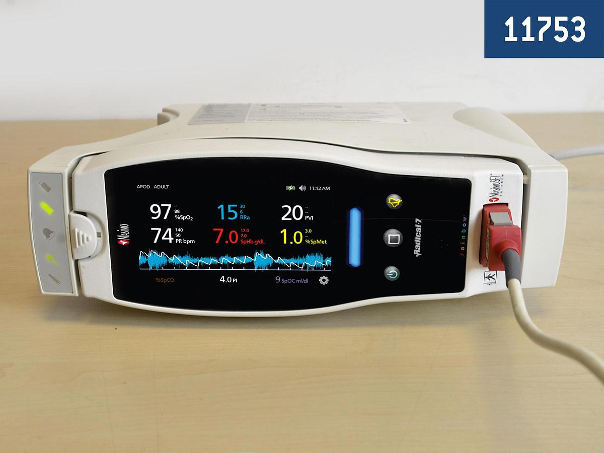 D'occasion OXYMETRE DE POULS PORTABLE MASIMO RAD 7 AVEC CHARGEUR RDS-3