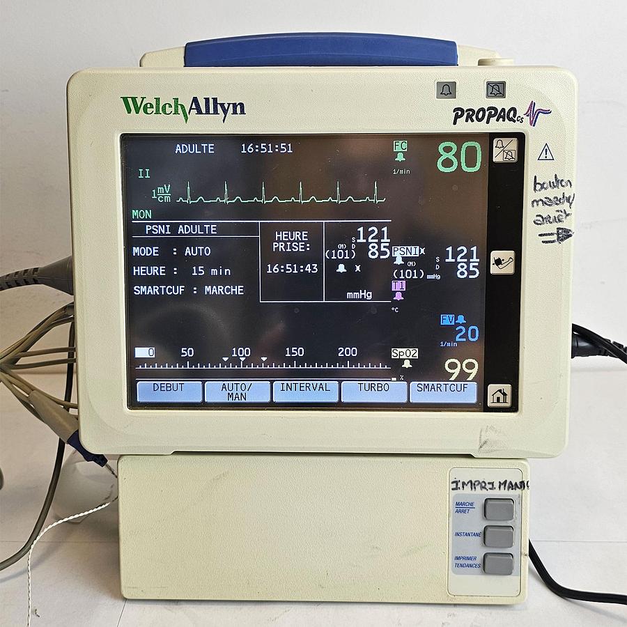 D'occasion MONITEUR MULTIPARAMETRIQUE WELCH ALLYN PROPAQ