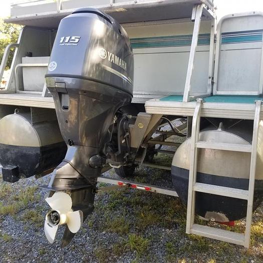 Used Used 1996 Bass Tracker Party Barge 24 ~ SOLD