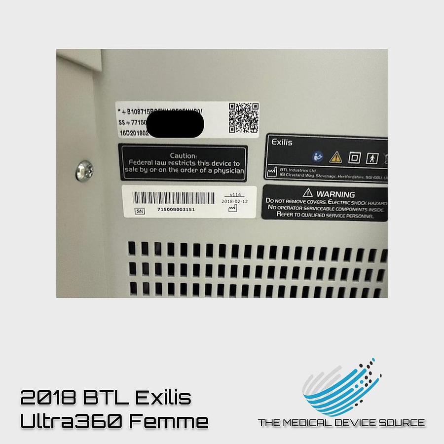 Used 2018 BTL Exilis Ultra360 Femme