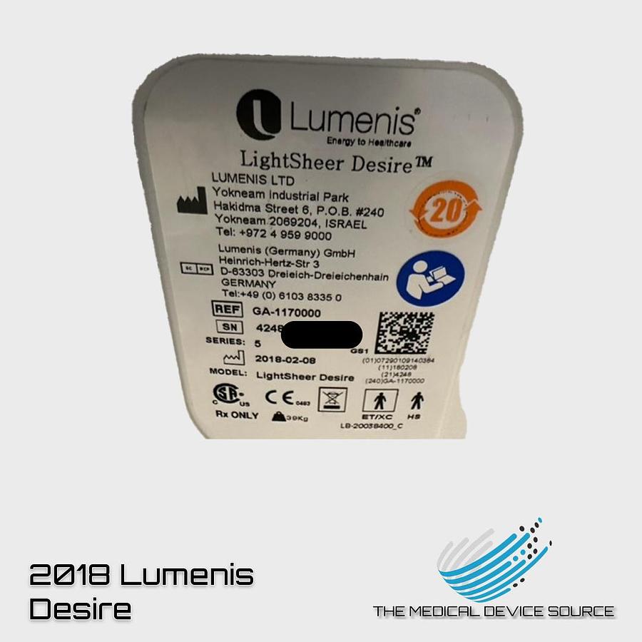 Used 2018 Lumenis Desire XC/HS805/HS1060/ET