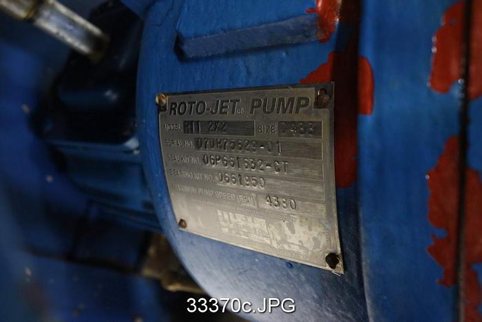 Used Rotojet R11 2x2 High Pressure Pump #33370