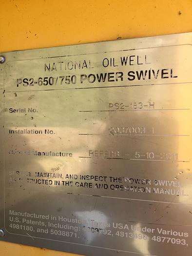 Used National Oilwell PS2-650/750 Top drive