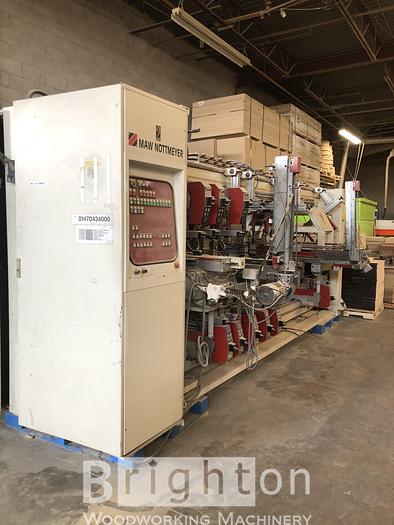 Used 2000 Maw Nottmeyer NB 95 used automatic throughfeed dowel hole Boring / Drilling machine