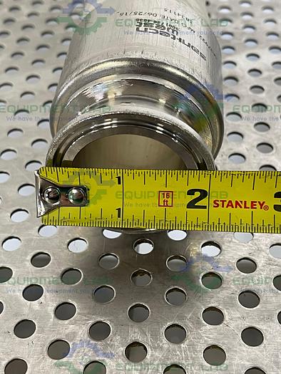 Used Sani Tech  STHT-WR-1500 60" Silicone Hose w/ 1 1/2" Sanitary Fitting