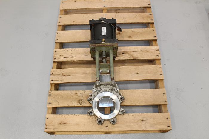 Used Wey 4" VL040079 Air Operated Knife Gate Valve #44104