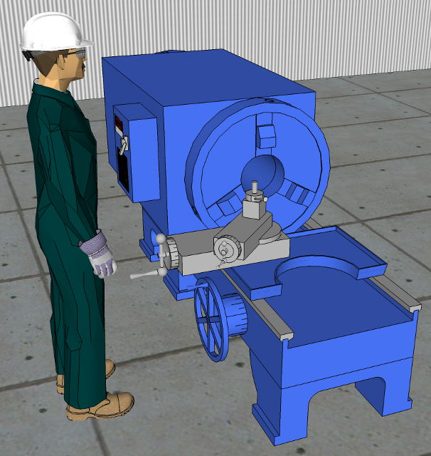 Used 38" x 24” Hollow Spindle “T” Type Lathe; 10” Spindle Hole; Dual 3 Jaw Chucks