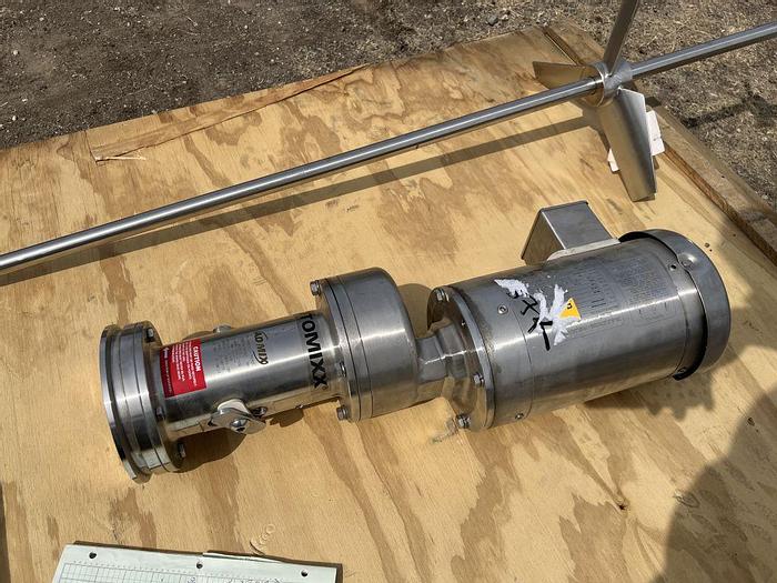 Unused Tank, 500 Gallon, S/st, Agit, Admix Rotomixx, 1 HP #S744587