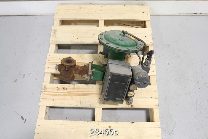 Used Fisher V100 Control V-ball Valve 1.5" #28455