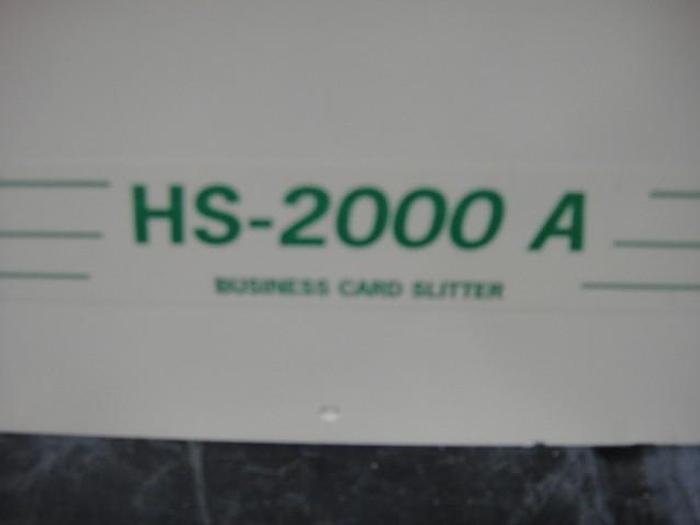 Used RB Sun HS2000A/HS-250 Business Card Slitter