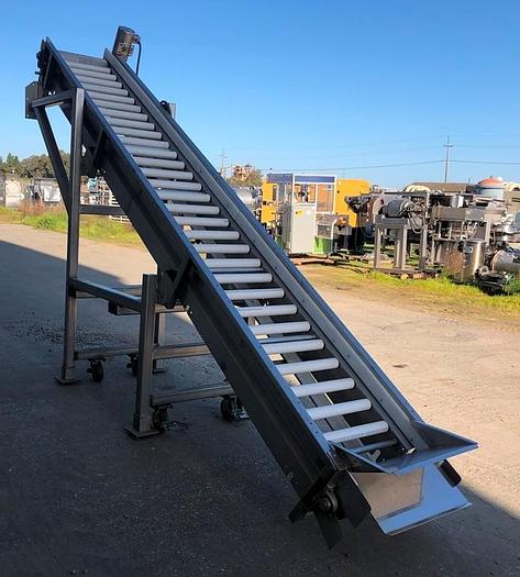 Unused Conveyor, Belt, 24" x 16', Incline, S/st, 1 HP #S743796