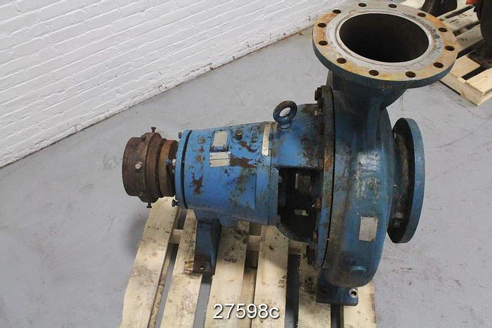 Used Goulds 3175 Goulds 3175 L, 10X12X22, 4 Vane Impeller, 20" Impeller Diameter, Stainless Steel Impeller, Stainless Steel Casing, Stainless Steel Stuffing Box, Stainless Steel Suction Side Plate, Packing. #27598