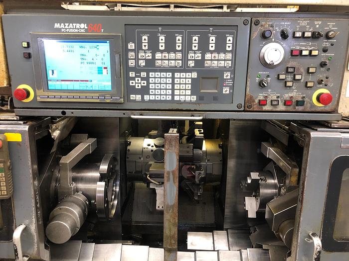 Used 2003 Mazak Multiplex 4200 Dual Spindle CNC Lathe
