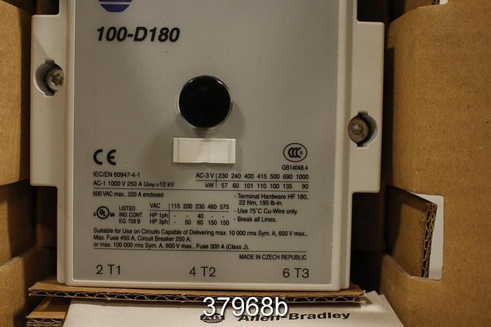 Unused Allen Bradley 100-D180 Contactor #37968