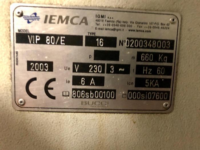 Used 2003 IEMCA VIP 80/E Bar Feeder VIP 80/E