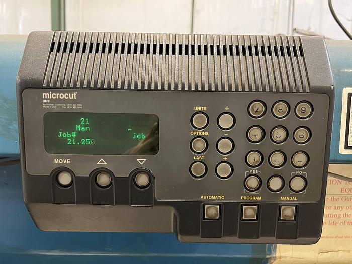 Used 65" SEYBOLD HYDRA SPACER GUILLOTINE CUTTER WITH MICROCUT CONTROLLER - PENDING