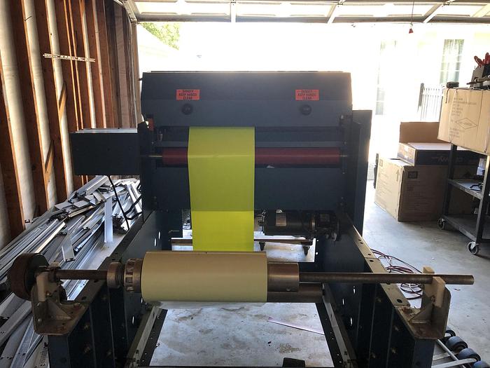 Used 30" ROSENTHAL SHEETMASTER W/ CONVEYOR MODEL SM-30-ZC MFG. 2012