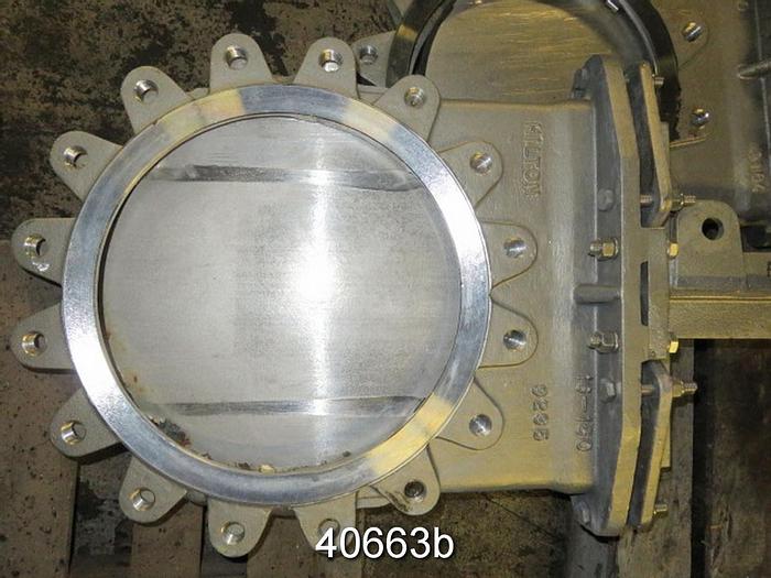 Used Hilton 16" Air Operated Knife Gate Valve #40663